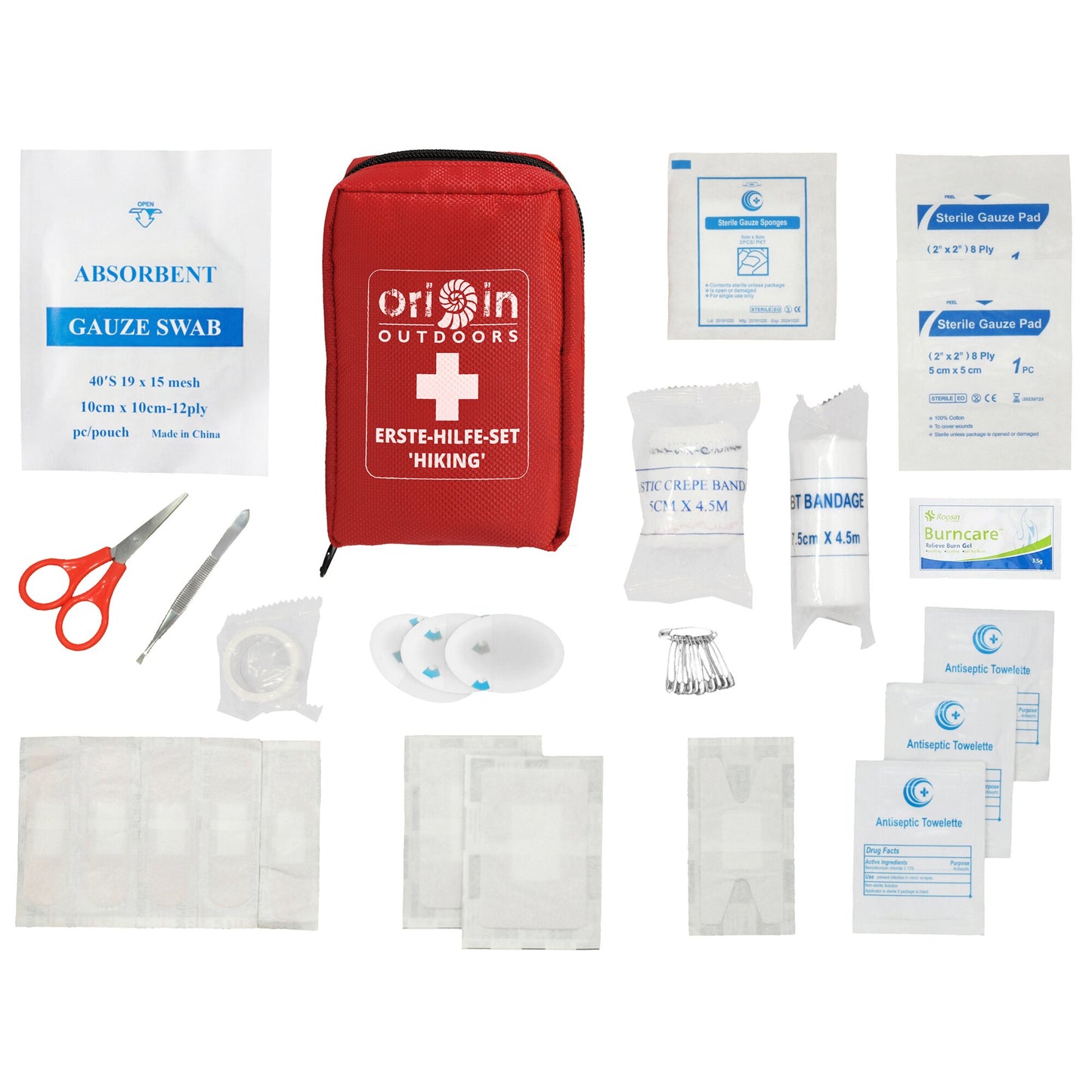 Relags Erste-Hilfe-Set Hiking – Kompaktes Notfall-Kit für Wanderer