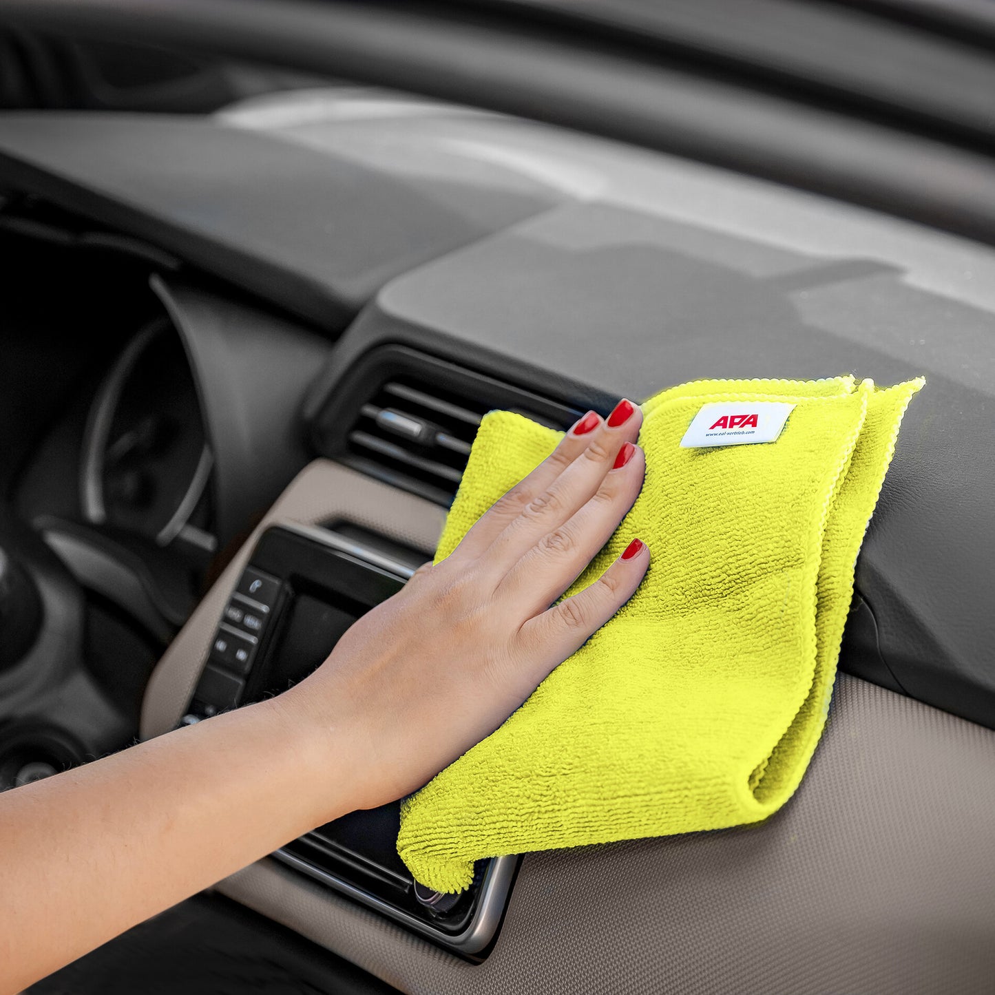 APA Microfaser Reinigungstücher - 5er Set Hochleistungs-Putztücher für Auto und Haushalt