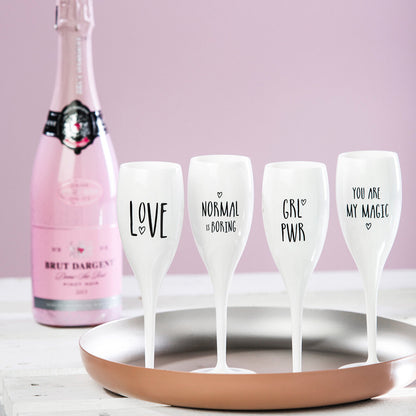 "koziol Cheers Sektgläserset - Elegante Partygläser, 4er Set"