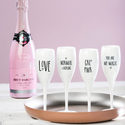 "koziol Cheers Sektgläserset - Elegante Partygläser, 4er Set"